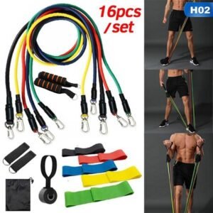 14/16Pcs Resistance Bands Set Expander Yoga Exercise Fitness Rubber Tubes Band Stretch Training Home Gyms Elastic Pull Rope