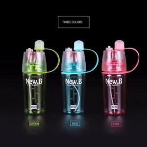 600ML Plastic Sports Spray Water Bottle Straw For Outdoor Bicycle Portable Kettle Shaker Gym Drinking Bottles Gourde en Plastiqu